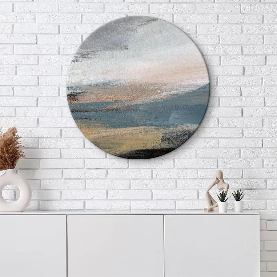 Glezna Abstrakts skats uz pludmali un jūru r37064