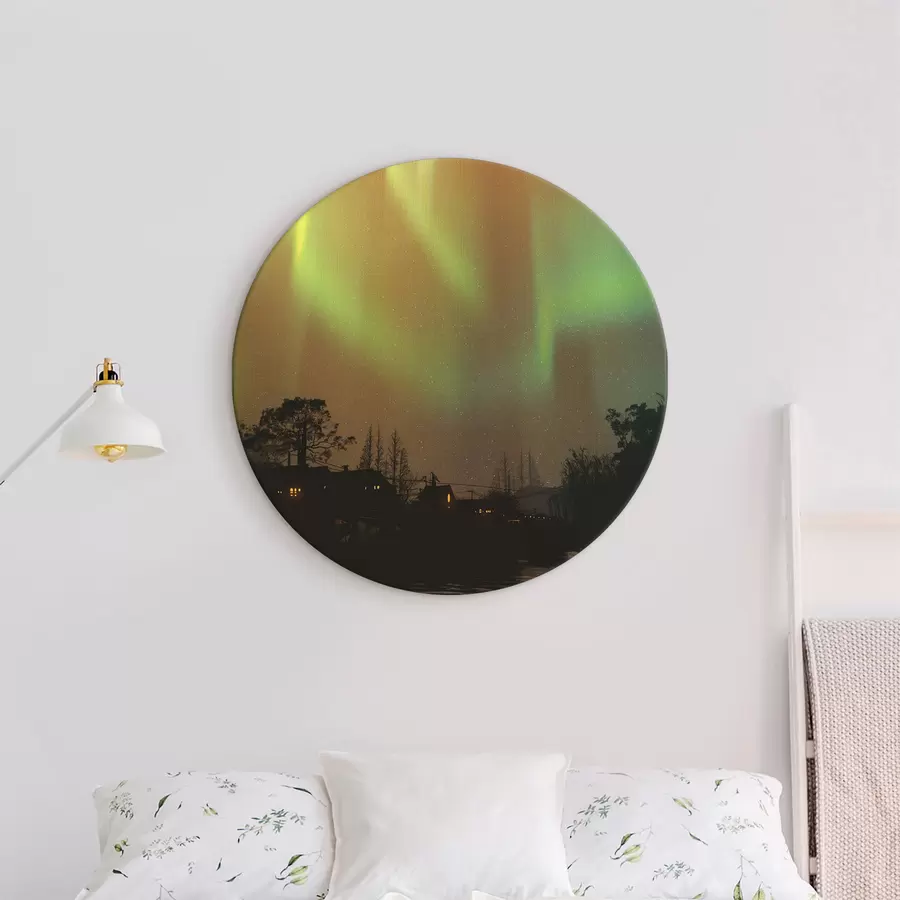 Glezna Zaļās gaismas debesīs r37084