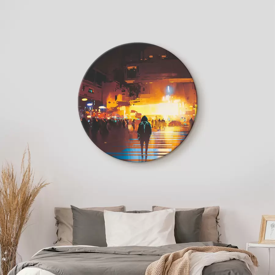 Glezna Cilvēks, kas iet pa ielu r37104