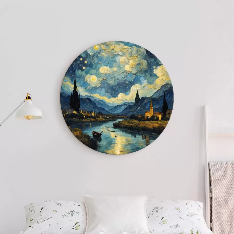 Glezna Nakts ainava eļļā r37123