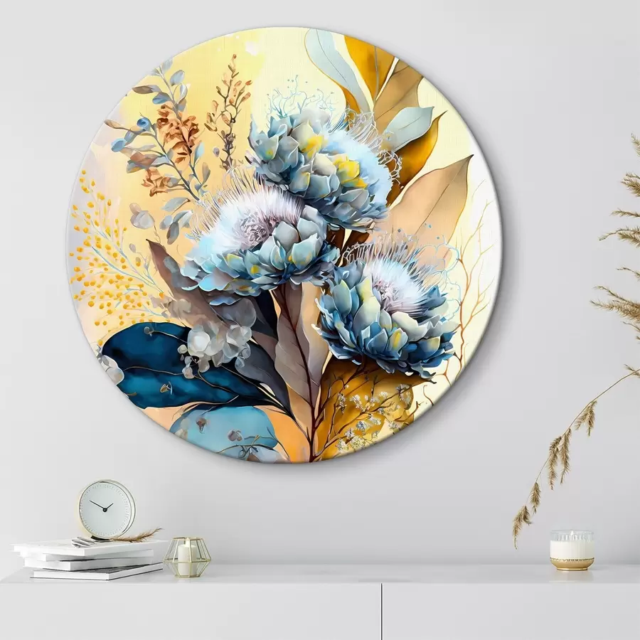 Glezna Ziedu un lapu glezna r37550