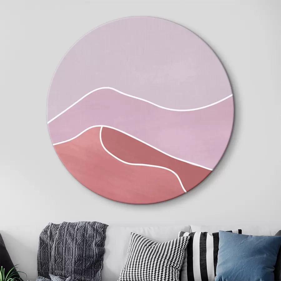 Glezna Rozā un violeta ainava r37636