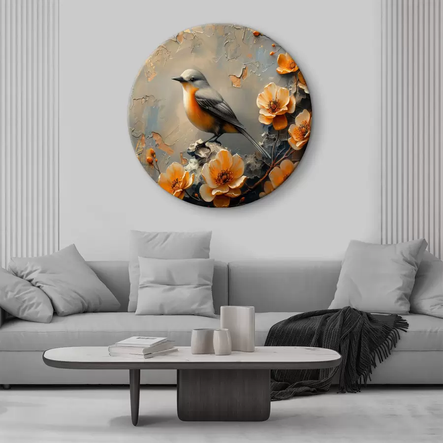 Glezna Putns uz zara ar ziediem r37770