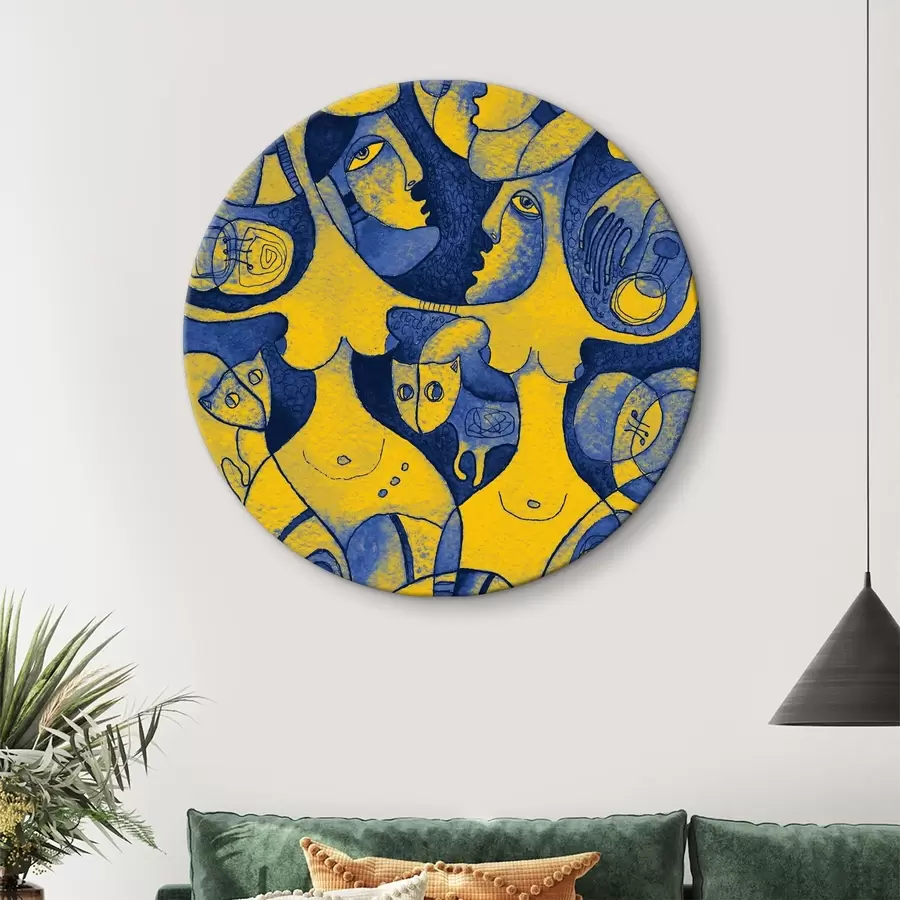 Glezna Krāsainas sejas r37829