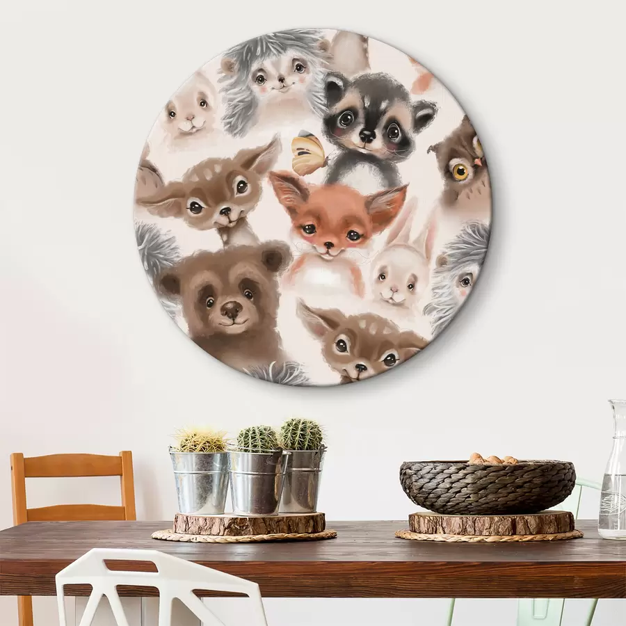 Glezna Burvju dzīvnieki un tauriņš r38041