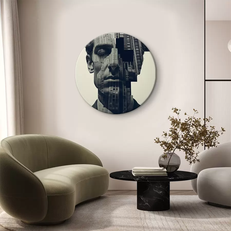 Glezna Pilsētas ainava kontemplatīvā telpā r38043