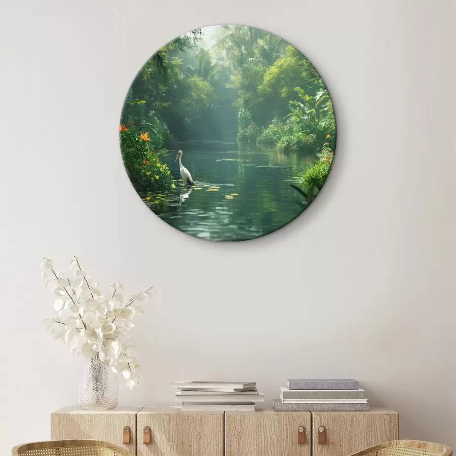 Fototapetes Ezers tropu mežā r38091