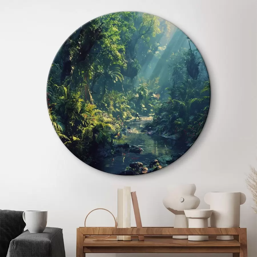 Glezna Straume mežā r38092