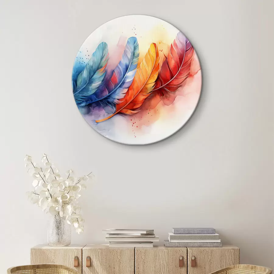 Glezna Krāsainas spalvas uz balta fona r38094