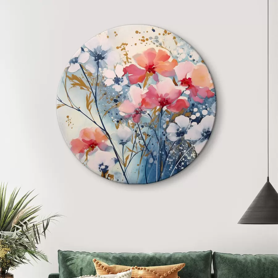 Glezna Abstrakti ziedi r38106