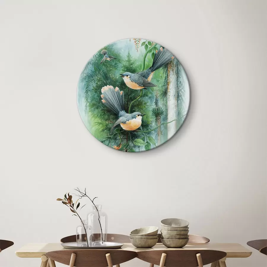 Glezna Putnu gleznošana uz koka zara r38202