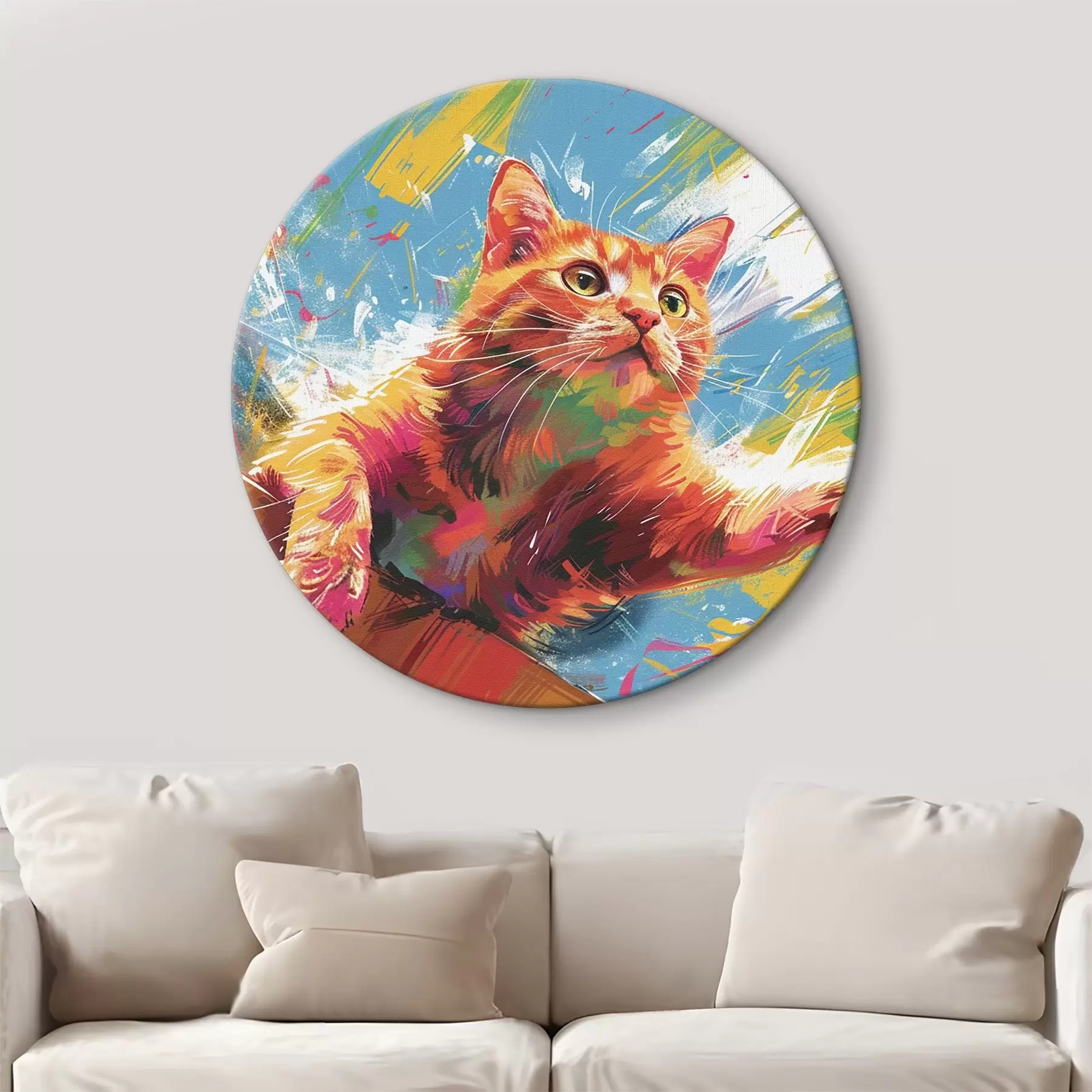 Fototapetes Kaķis izstiepj ķepu r38251