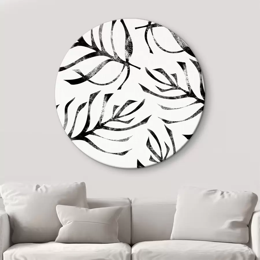 Glezna Lapu raksts uz balta fona r38340