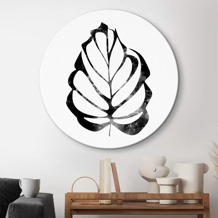 Glezna Lapa melnbaltā krāsā r38346