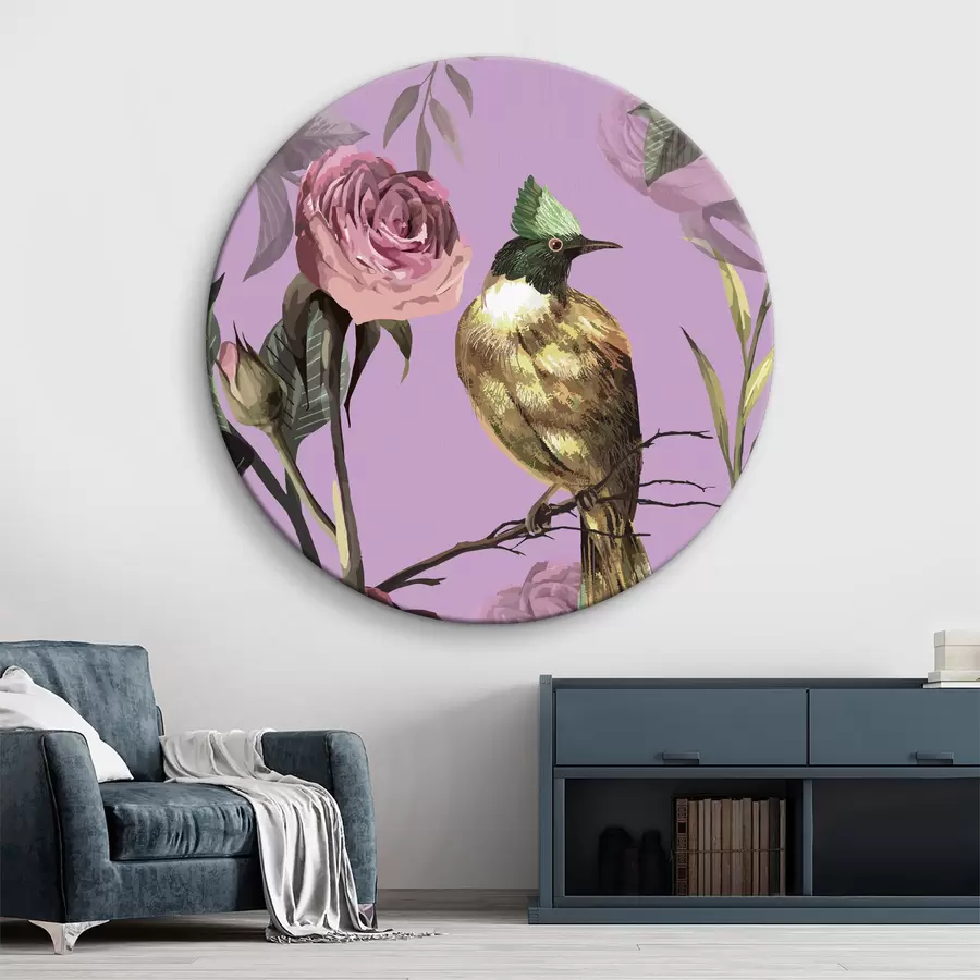 Glezna Putns uz zara ar ziediem r38564