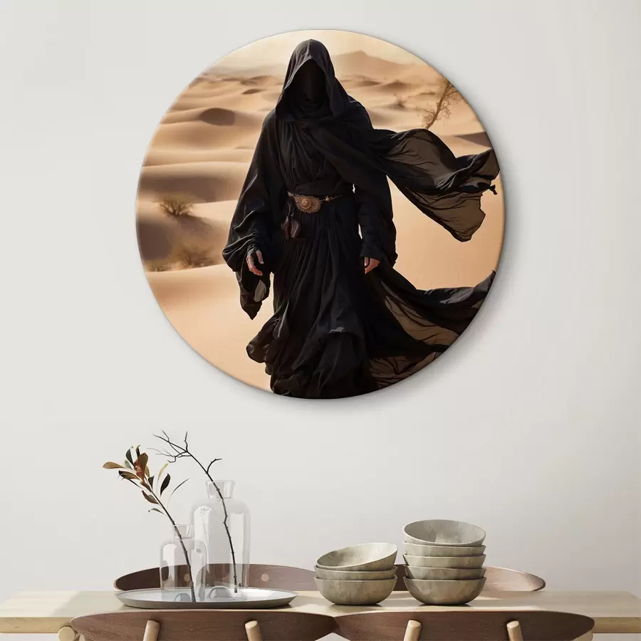 Glezna Noslēpumains klejotājs tuksneša smiltīs r38586