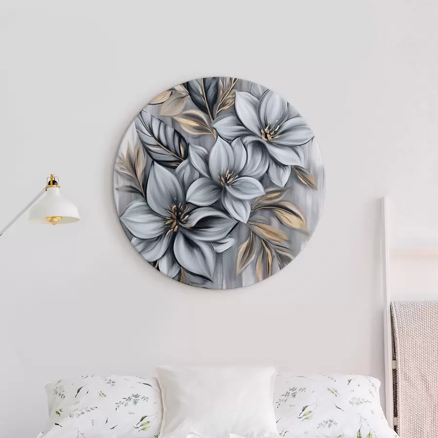 Glezna Ziedi pelēkos toņos r40454