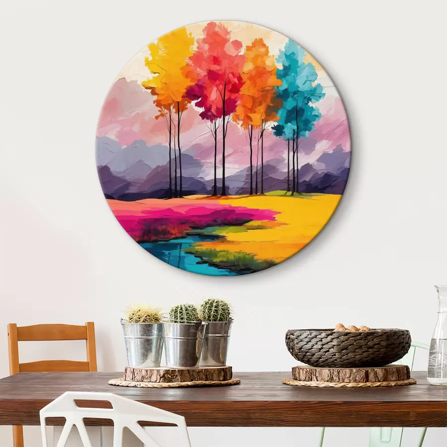 Glezna Daudzkrāsaini akrila koki r40456