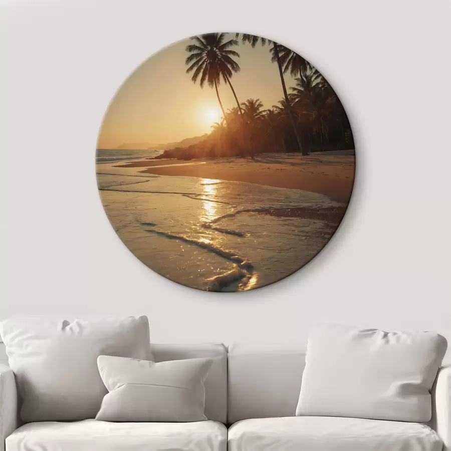 Glezna Pludmale saulrietā r40465