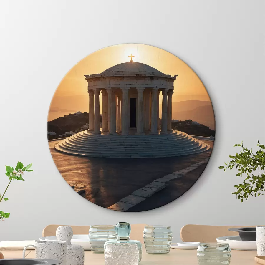 Glezna Grieķijas arhitektūra r40478