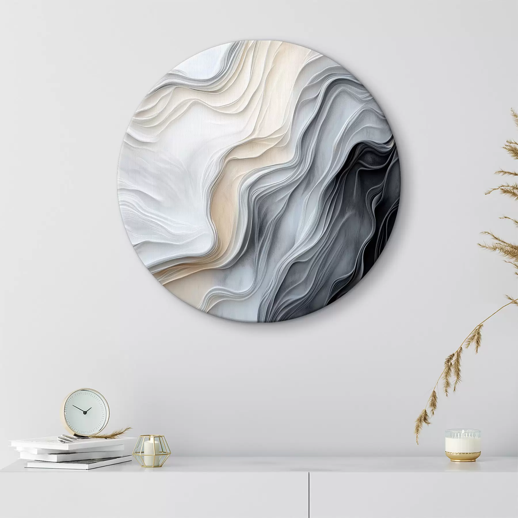 Glezna Abstraktie viļņi ar tekstūras imitāciju r40507