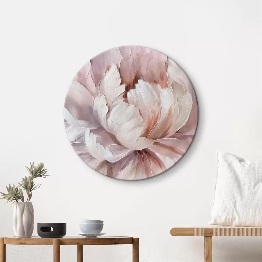 Glezna Rozā sulīgas peonijas ziedpumpurs r40511