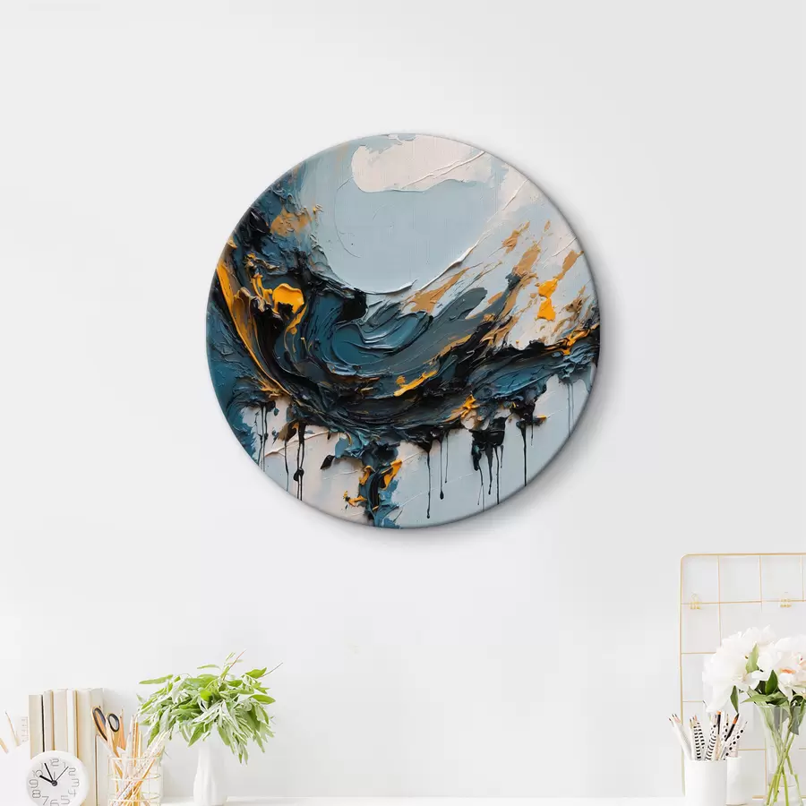 Glezna Abstrakts pusmēness eļļā r40646