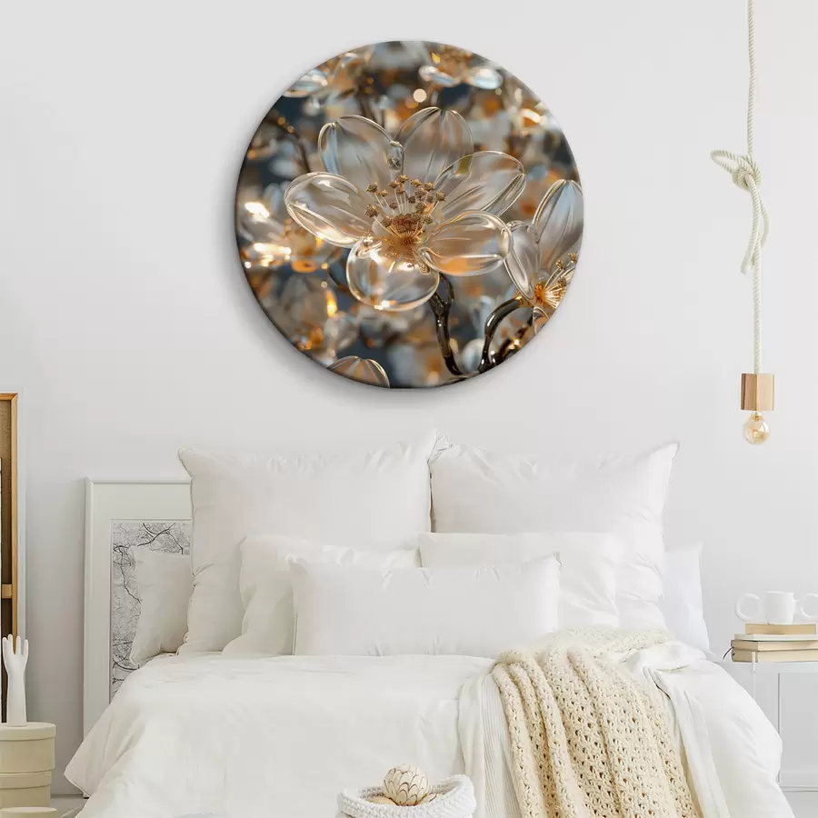 Glezna Stikla ziedi pasteļtoņos r40660