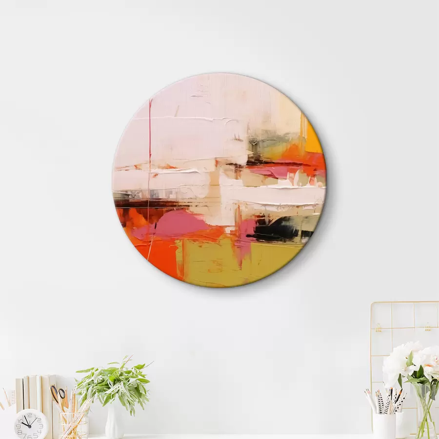 Fototapetes Abstraktās krāsas triepienu, sarkana, dzeltena, dzeltena, zaļa, oranža krāsas r40747