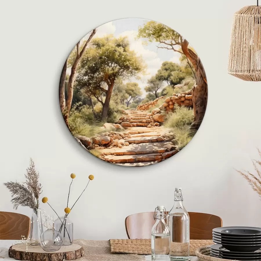 Glezna Ceļš parkā akvareļu imitācija r40804