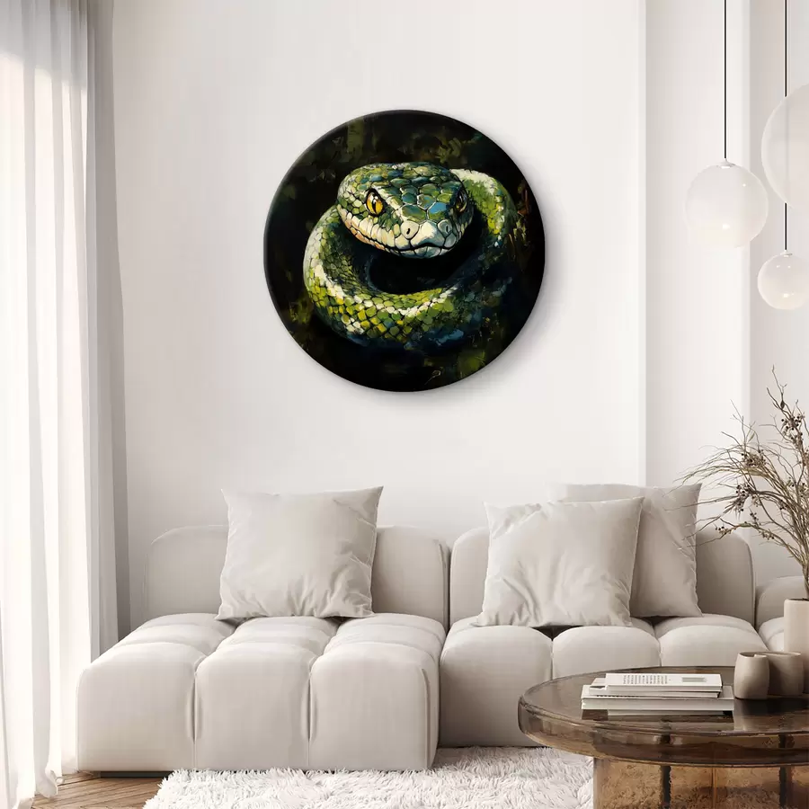 Fototapetes Zaļā čūska r40827