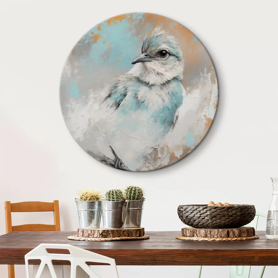 Glezna Putns uz zara uz abstrakta fona r40853