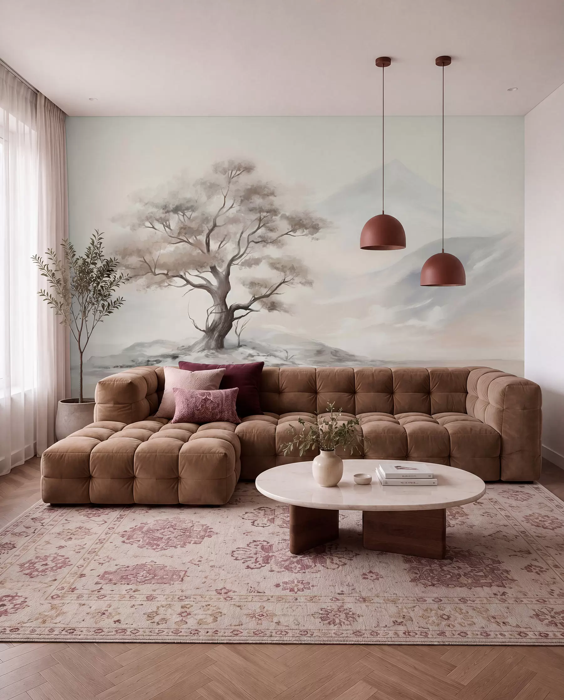 Fototapetes Vientuļš koks w08604