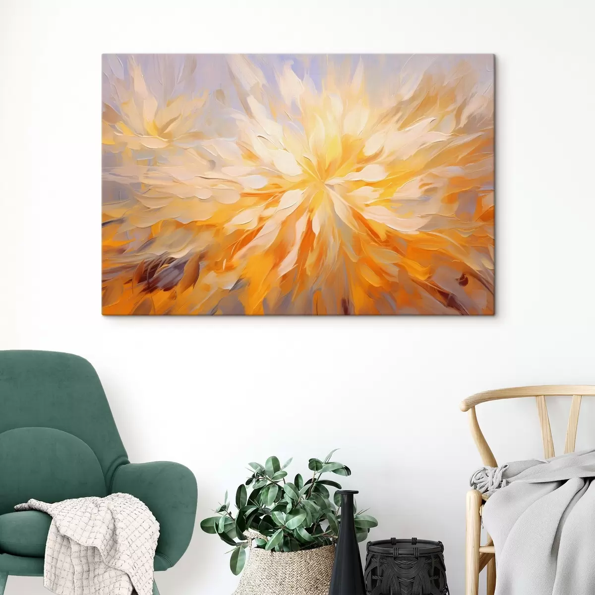 Glezna Liels abstrakts zieds s42184