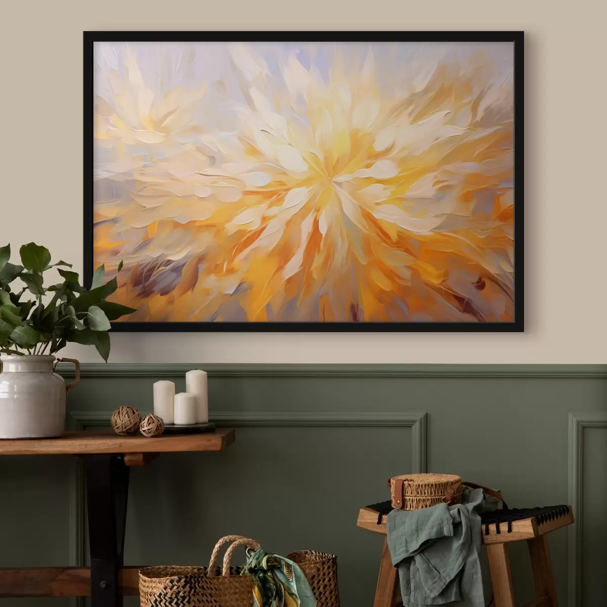 Plakāts Liels abstrakts zieds f42184