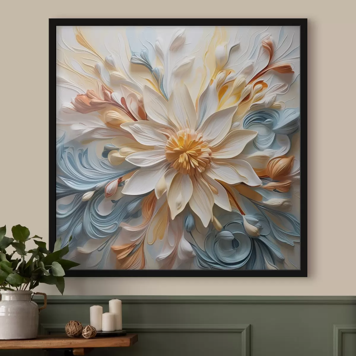 Plakāts Ziedu abstrakcija, imitācijas modelēšana f42188