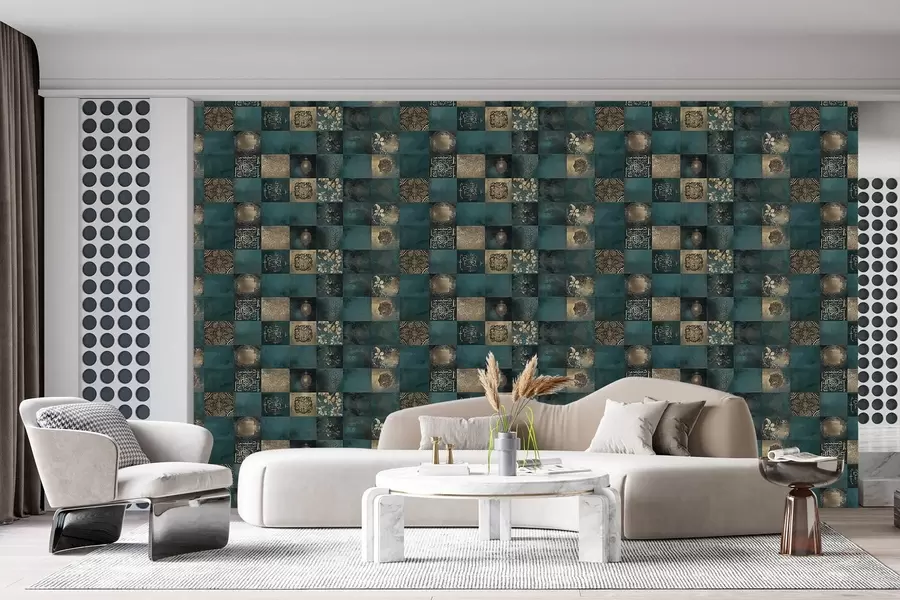 Fototapetes Mazās flīzes w08620