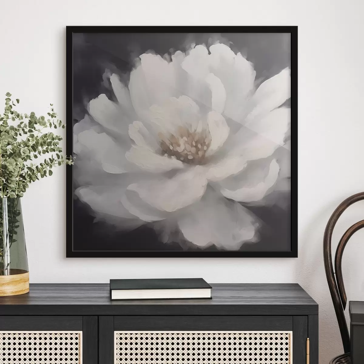 Plakāts Baltā peonija f42338
