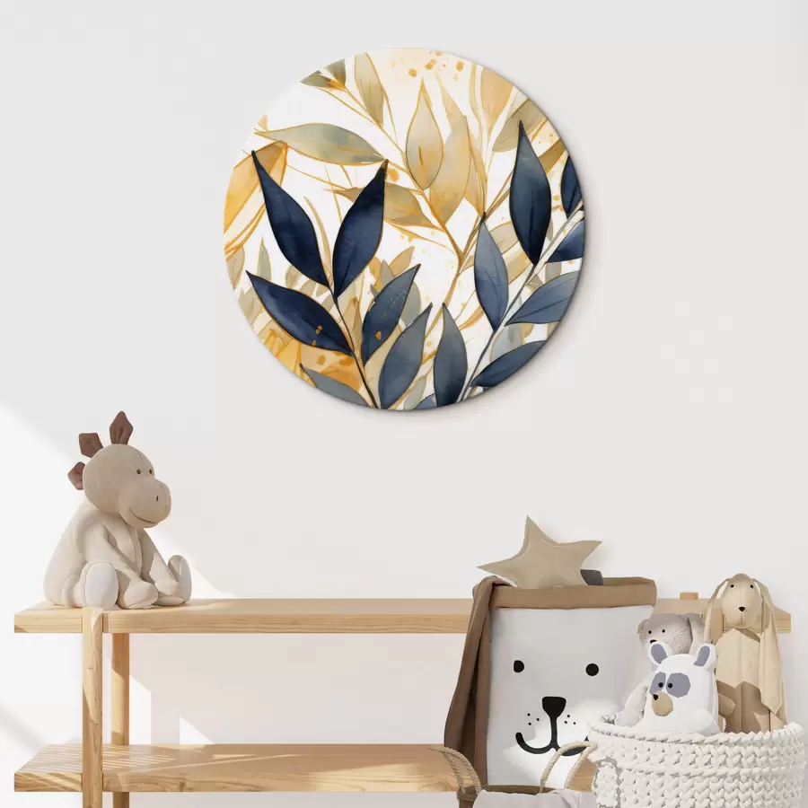 Glezna Gaiši un tumši zari uz akvareļa fona r42394