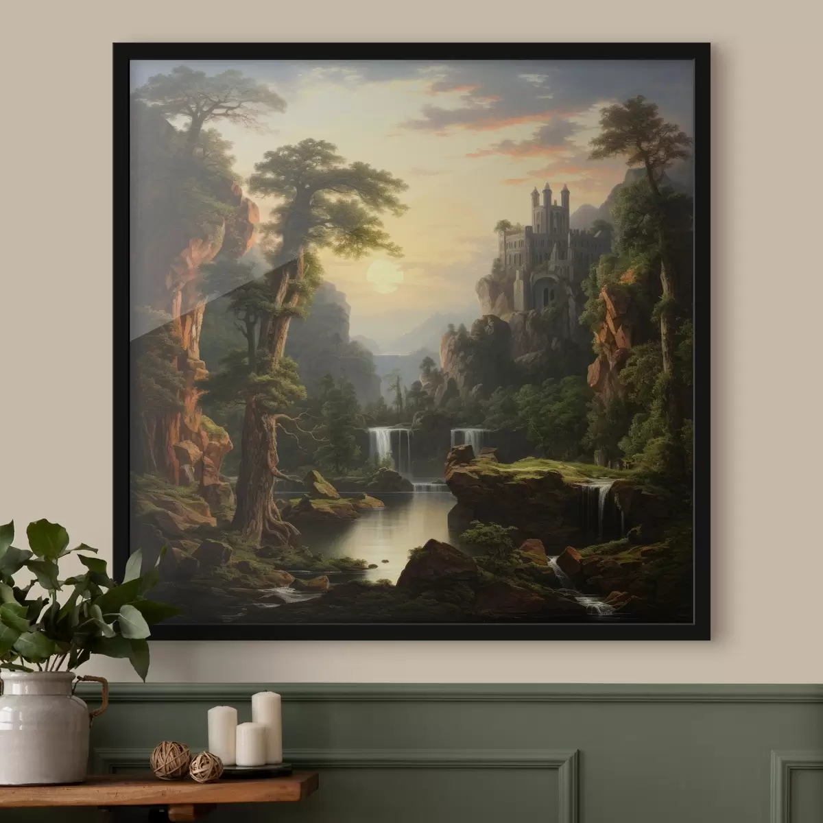 Plakāts Ūdenskritums kalnos f42386