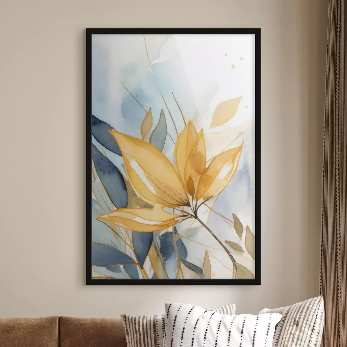 Plakāts Abstraktie ziedi akvarelī f42387