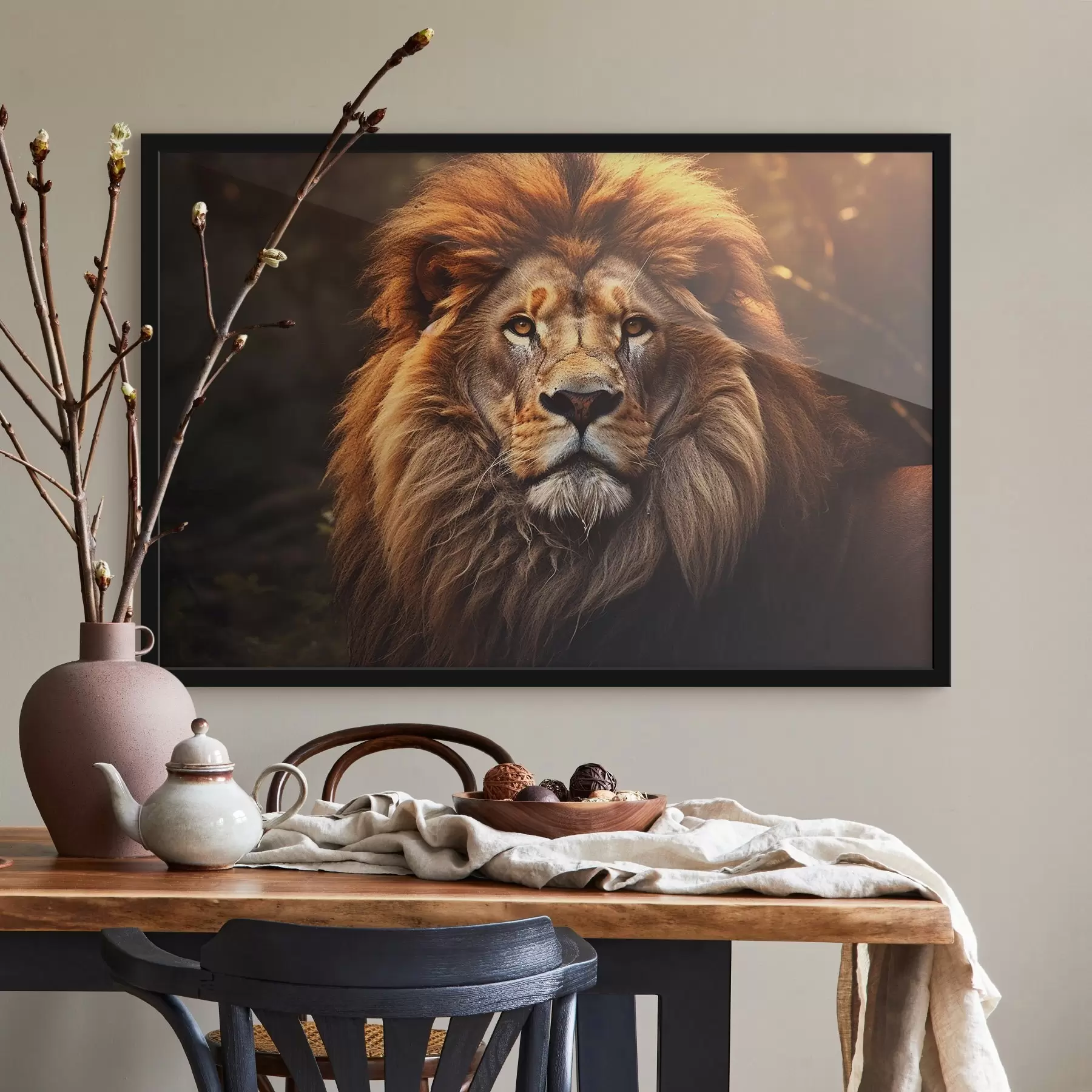 Glezna Krāšņais lauva f42390