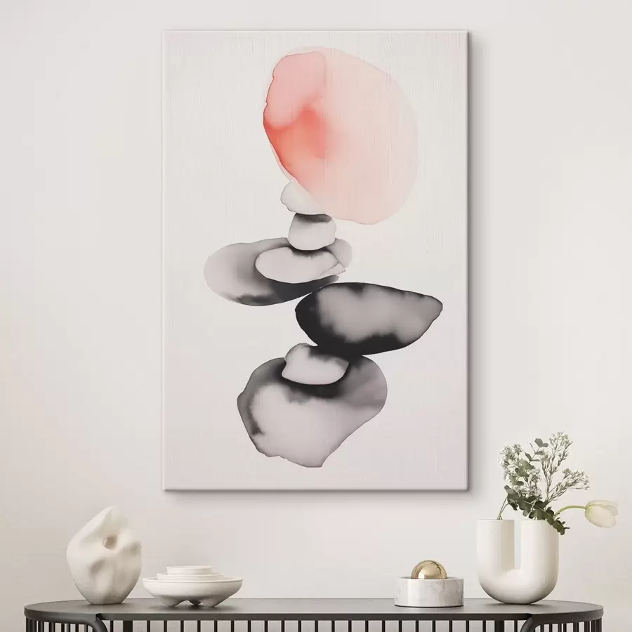 Glezna Traipu abstrakcija slapja akvareļa stilā s42409