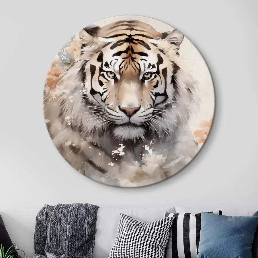 Fototapetes Tīģera abstrakts portrets starp plankumiem r42421