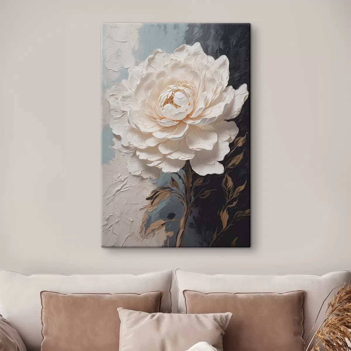 Glezna Zieds uz melnbalta eļļas fona s42249