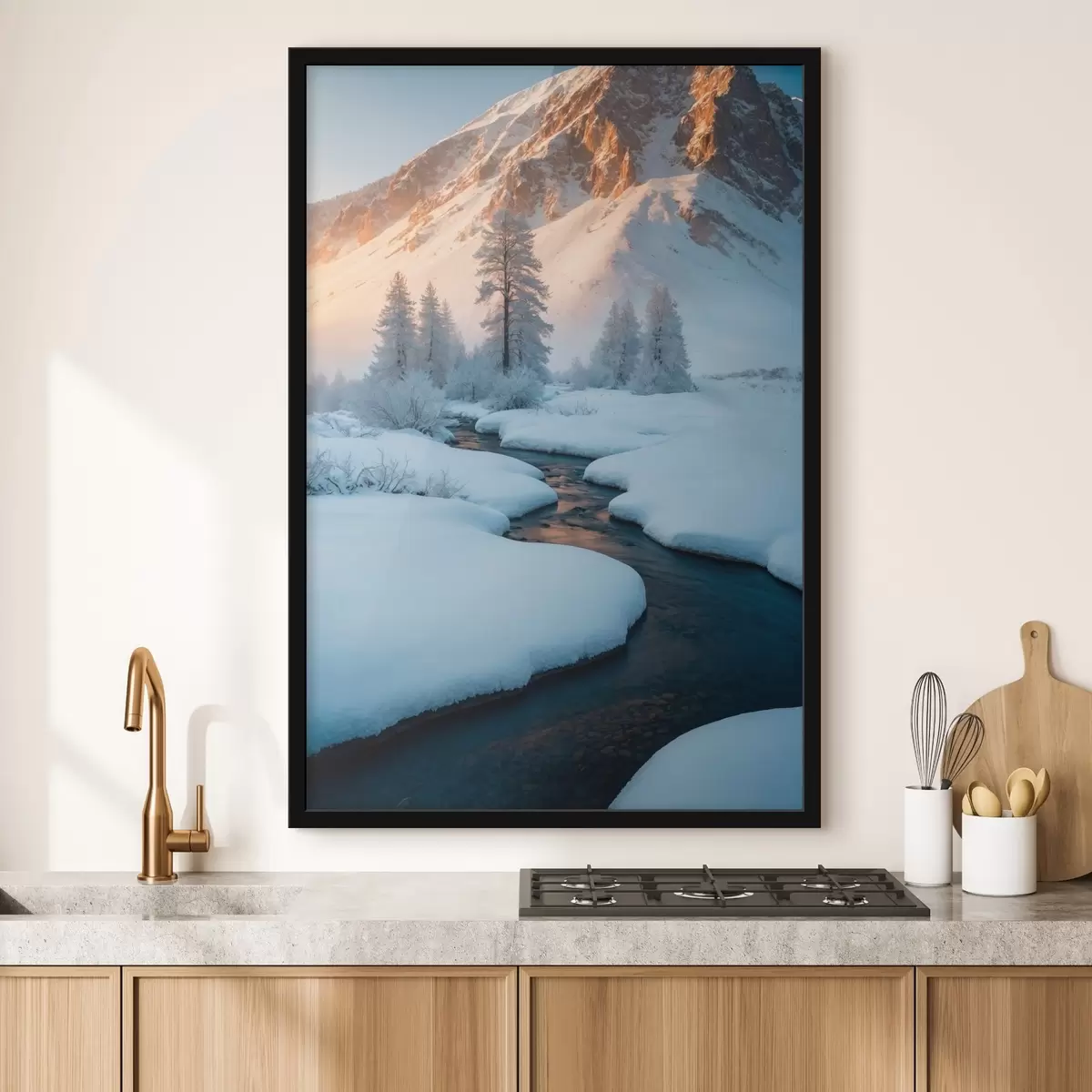 Plakāts Straume dodas uz kalnu f42281