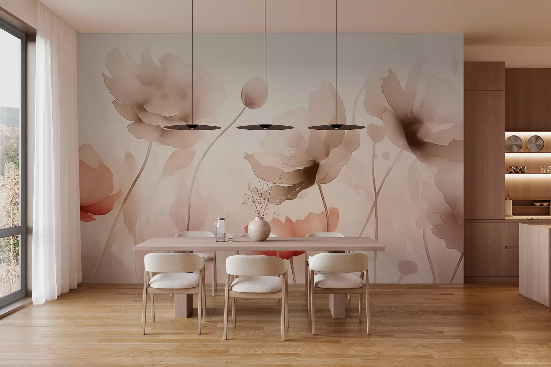 Fototapetes Magones virs kalniem w02820