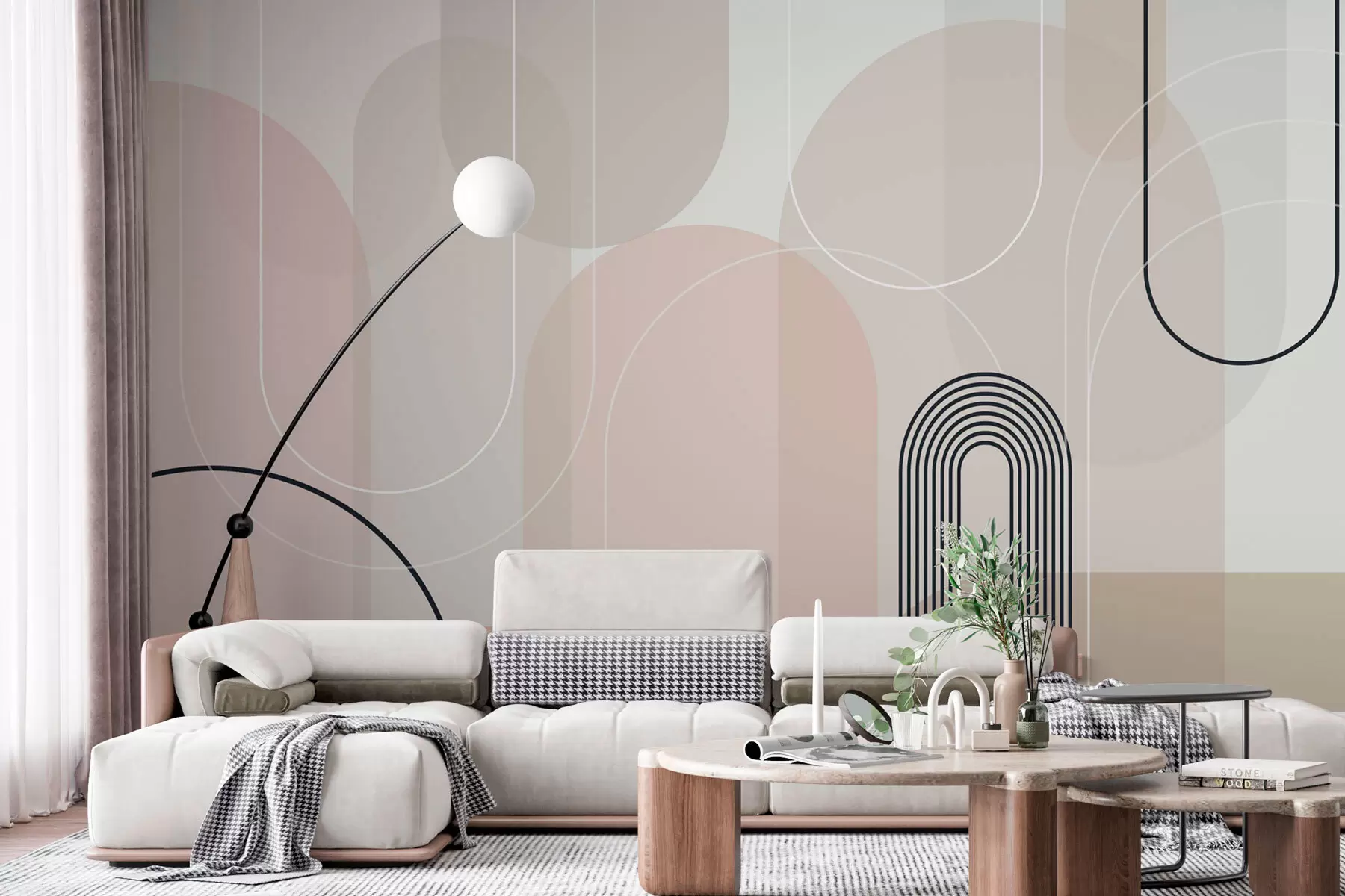 Fototapetes Stilīgas minimālisma arkas w02826