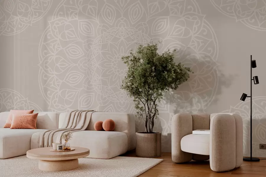 Fototapetes Stilīga mandalu ģeometrija w02832v1