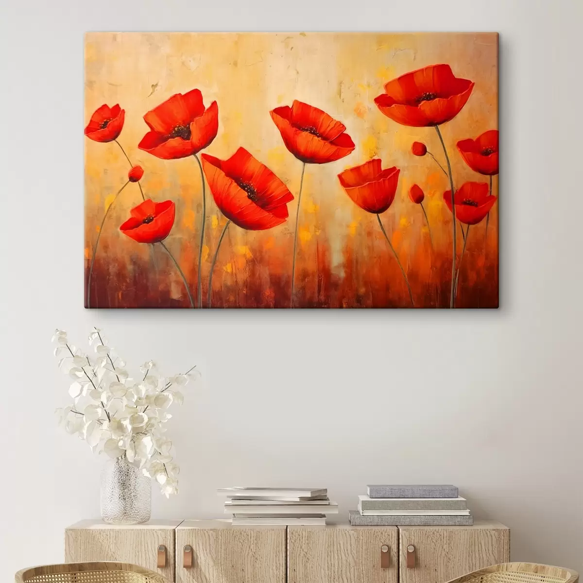 Glezna Sarkanās magones s42483